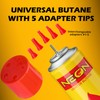 NEON Butane Fuel Refill, 300ml x 4 Cans Ultra Refined