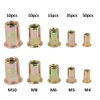 Trimming Shop Flat Head Flange Rivet Nuts Threaded Inserts Anchoring