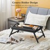 Bed Trays for Eating, 16.92 x 12.6 Inch Bed Table