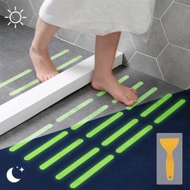 Anti-Slip Shower Strips, Safety Shower Treads Stickers - 24 Pics, Bathtub Non Slip Stickers, Anti Skid Tape for Shower,Tub,Steps, Floor-Strength Adhesive Grip Appliques for Baby,Senior,Adult