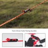 VGOL 30PCS 3 Holes Rope Tensioner Cord Adjuster Plastic Tent