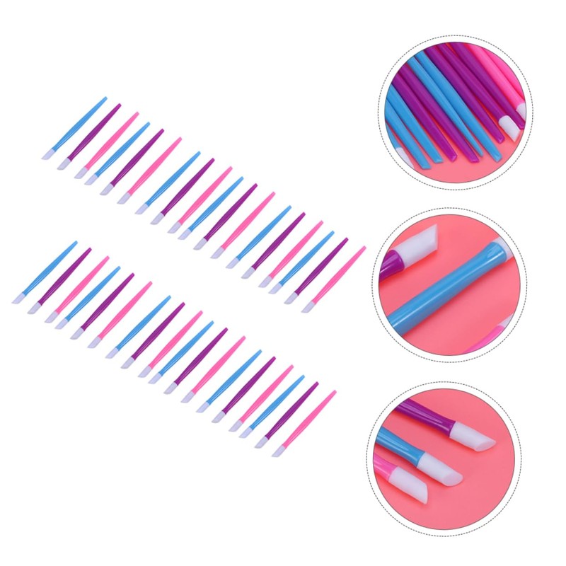 Ipetboom Professional Nail Art Cleaning Stick Kit 72pcs Nail Brush