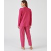 Damart Pull-on Cotton Pyjamas Women Nightwear Round Neck Long Sleeves