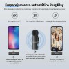 Micrófono inalámbrico de solapa BY-v4u para Android Negro Boya