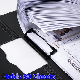 A4 Clipboard with Cover, 6 Pack Foldover A4 Clipboard File Document Organiser for Business,Office,School or Restaurant - Blue