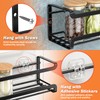 Bunoxea Spice Rack wall mounted 2 Pack, Space-Saving Spice Organizer