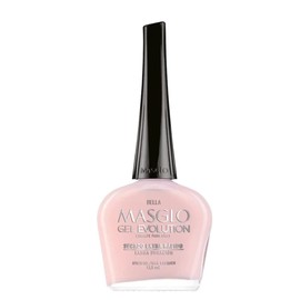 MASGLO GEL EVOLUTION Nail Polish Gel Effect, No UV/Led Lamp Required, Duration up to 12 day, 1 peice color (BELLA) Gel sin necesidad de lampara UV/Led, hasta 12 dias de duracion