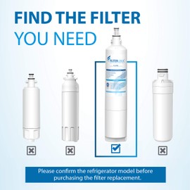 FilterLogic 5231JA2006A Refrigerator Water Filter, Replacement for Kenmore 9990, 46-9990, LG LT600P, 5231JA2006B, 5231JA2006F, 5231JA2006E, LSC27931ST, LFX25960ST, FML-2, 3 Pack