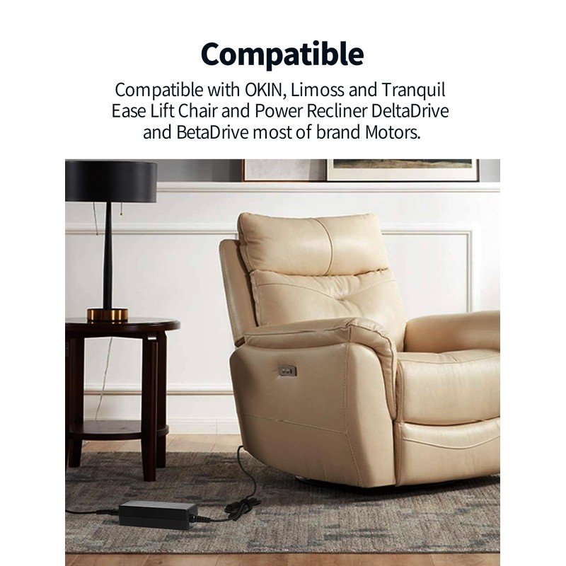 6.6 ft Extension Power Cord for Lazboy Okin Limoss Pride