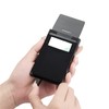 SHIMENGFU Credit Card Holder Case Anti-skimming Anti-Magnetic Sliding RFID Blocking