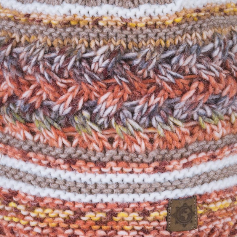 Compagno Winter Hat Women's Knitted Hat Women's Bobble Hat Multicoloured