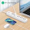 Aigostar 5-Way Power Strip with Switch, Multiple Socket with Child