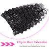 Wepwcod Deep Curly Hair Extensions Clip in Hair Extensions Real