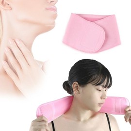 Mizcos Neck Wrinkle Removal Moisturizing Band Neck Mask Patch Lifting Home Care, 2 Pieces, Pink / 미즈코스 목주름 없애기 보습 밴드 넥 마스크 패치 리프팅 홈케어, 2개, 핑크