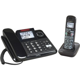 Clarity 53727-000 Amplified Expandable Corded & Cordless Phone System with Digital Answering System