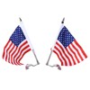 Trunk Lid Flag Pole Mount Kit with USA American Flag