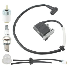 Carbhub Ignition Coil with Spark Plug Fuel Filter Fit for husqvarna 150BF, 350BF, 150BT, 350BT backpack blower Ikeda-D RML DO-2 Replace 502846401, 511492901