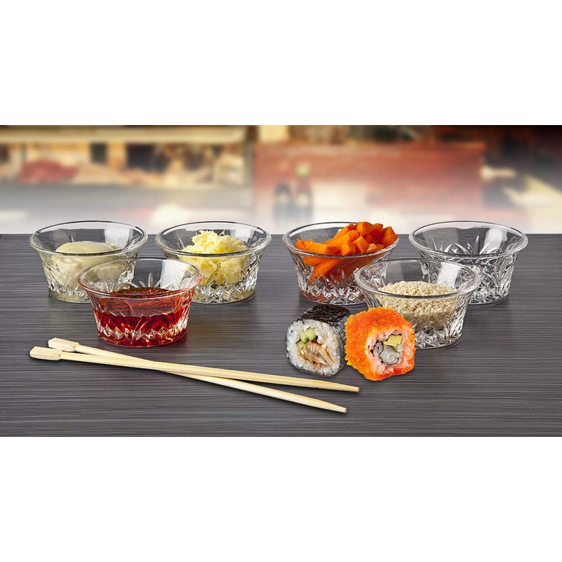 Godinger Bowl Set - Mini Crystal Prep, Dip, Dessert, Bar