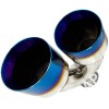 Papi Noah Dual 4" Twin Staggered BLUE BURN Exhaust Tip