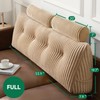 Z-hom Large Wedge Pillow Headboard, Full Triangular Headboard Pillow, Reading