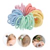 Healeved 120pcs Hair Ties Elastic Seamless Hair Bands for Thick