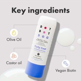 DotDotPet Conditioning Dog Shampoo | Shampoo for Dogs with curly hair | Vegan, Soothing, Calming Fragrance, Prebiotic, Kind on senstive skin | Smelly Dog Shampoo