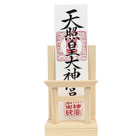 Bill Holder with Torii Gate, Modern Shinto Shelf, Easy to Assembly, Easy to Assembly, Bills, Easy Shinto Shelf, Natural Wood, Simple Shinto Treasure (One Shrine Torii)