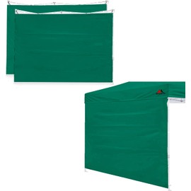 SCOCANOPY SideWall for 10x10 Canopy Frame, 3 Pack SunWall Only, Forest Green