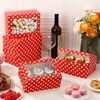 Reallnaive Reallnaive 20 Pcs Polka Dot Cookie Boxes with Window