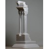 Ruins Columns Corinthian Ancient Greece Cast Marble Statue Sculpture