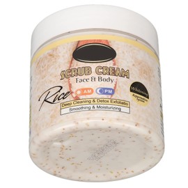 Exfoliante Corporal, Exfoliante De Arroz Aclarante, Exfoliante Corporal de Arroz 200 mlCrema Exfoliante Corporal de Profunda Exfoliante De Arroz Body 