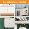 Morobor Stainless Steel Drawer Knobs, 4pcs Self-Stick Instant Cabinet Handle