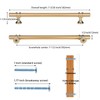 Haliwu 10 Pack Gold Cabinet Handles, Brushed Brass Cabinet Pulls