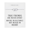 Philip Jones Sterling Silver True Friendship Heart Link Bracelet
