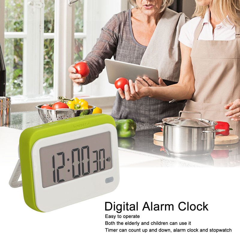 Large Digits Digital Timer Alarm Clock Mute Small Digital Kitchen
