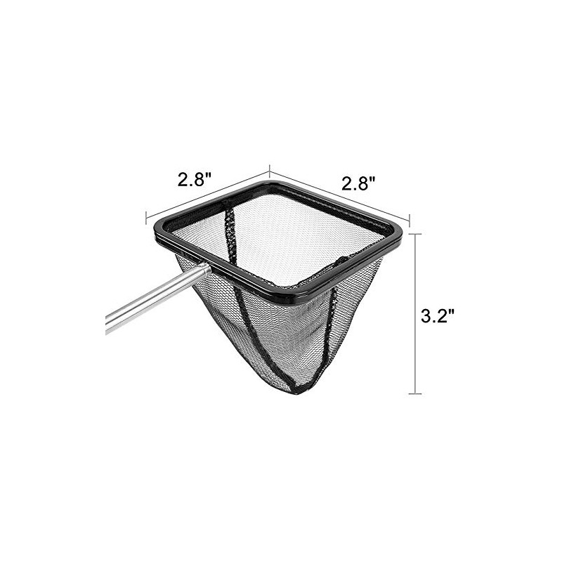 Peakloong Aquarium Fish Net with Extendable Stainless Steel Long Handle,