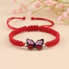 COLORFUL BLING Handwoven Adjustable String Cute Butterfly Bracelets Matching Braided