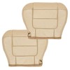 NLQR Tan Driver and Passenger Side Bottom Replacement Microfiber Leather