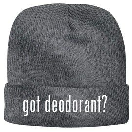 BH Cool Designs got Deodorant? - Men's Soft & Comfortable Beanie Hat Cap, Grey, One Size