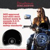 Daytona Helmets Skull Cap Half Helmet- DOT Approved- with Speaker