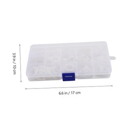 FELTECHELECTR 260pc Gasket Set Seal Washers for - Nylon Material Leakproof Assortment Kit