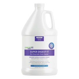 Unique Super Digest-It Bio-Enzymatic Acid-Free Drain Opener and Clog Remover for Household Use (128 fl oz)