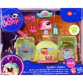 Littlest Pet Shop On the Go Mini Parrot and Pet Carrier - Sparkles n' Treasure