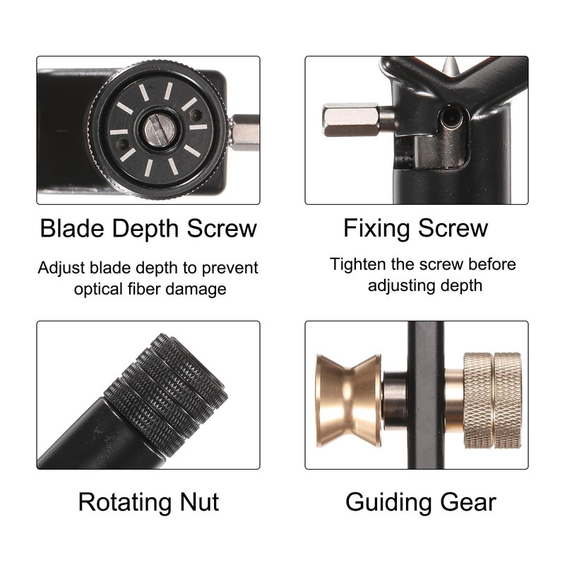 sourcing map Wire Stripper Coax Cable Jacket Slitting Tool for