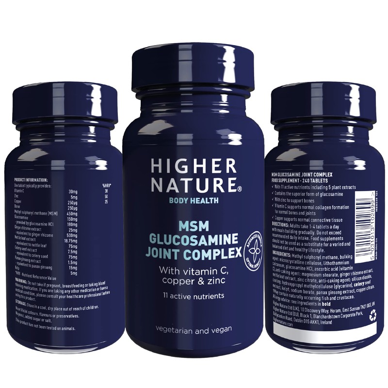Higher Nature - MSM Glucosamine Joint Complex - Vitamin C,