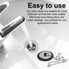 2 Pcs Universal Bath Plug, Kitchen Sink Plug with Stainless