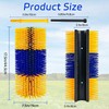 2PCS Livestock Scratch Brushes, Horse Scratcher Full Massage Brush Kit,