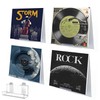 HEKORE 6Pcs Vinyl Record Display Shelf Wall Mount, Adhesive Clear