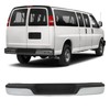 waltyotur Chrome Rear Bumper without Parking Replacement for Express 2500