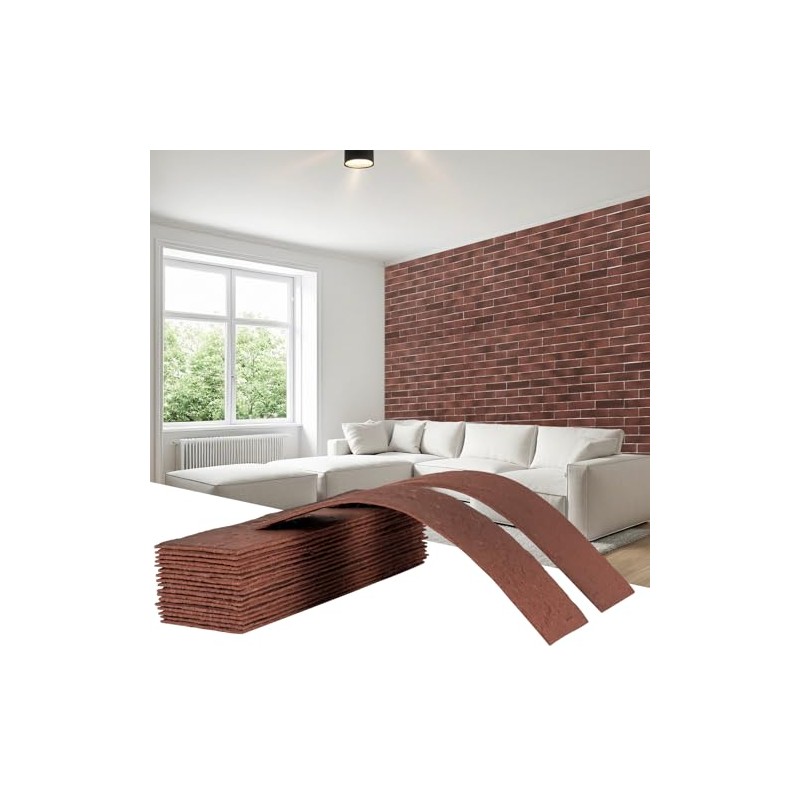 Thin Brick Veneer, 8.5" x 2.3“ Faux Brick, Wall Tile